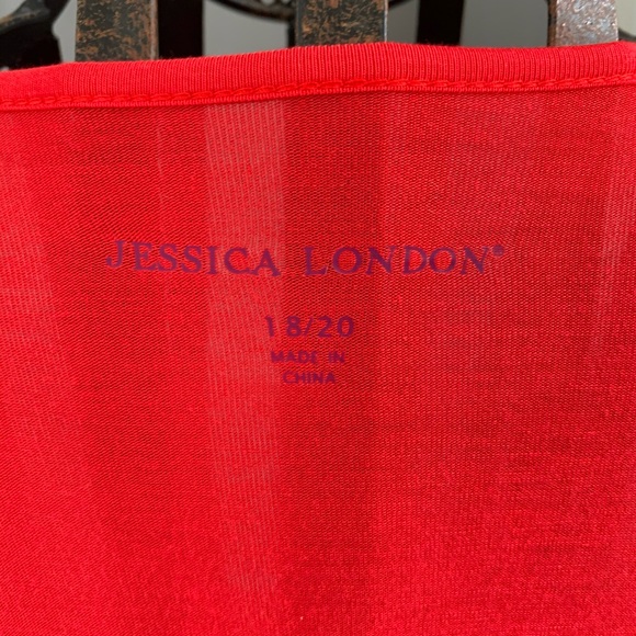 Jessica London Criss Cross Top - Picture 3 of 3